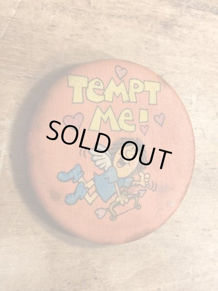 80年代頃のホールマーク社製のエンジェルが描かれたビンテージの缶バッジ