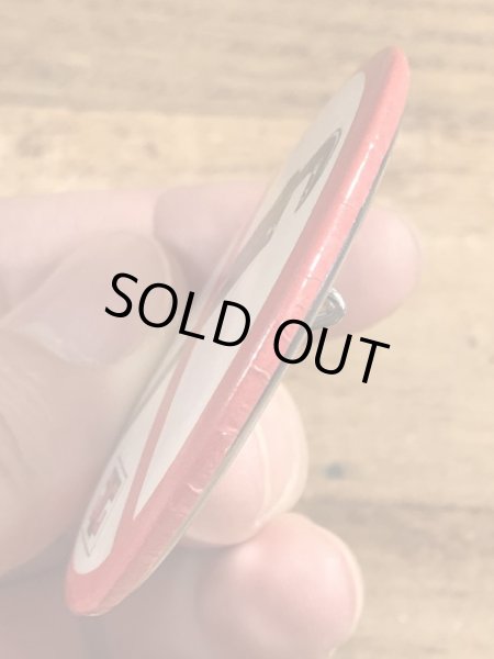 80年代頃のパイプレンチ禁止のビンテージの缶バッジ