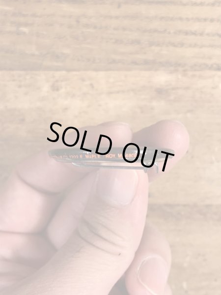 80'sのI Love Everybody And You're Next!のメッセージが書かれたビンテージの缶バッジ