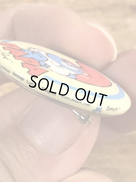 スマーフパパのビンテージの缶バッジ