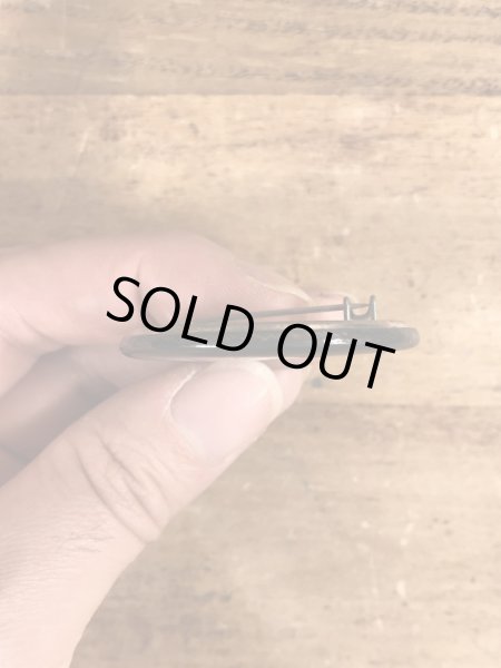 80’sのOne For The Money Two For The Show...のメッセージが書かれたヴィンテージの缶バッチ