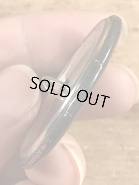 80’sのOne For The Money Two For The Show...のメッセージが書かれたヴィンテージの缶バッチ