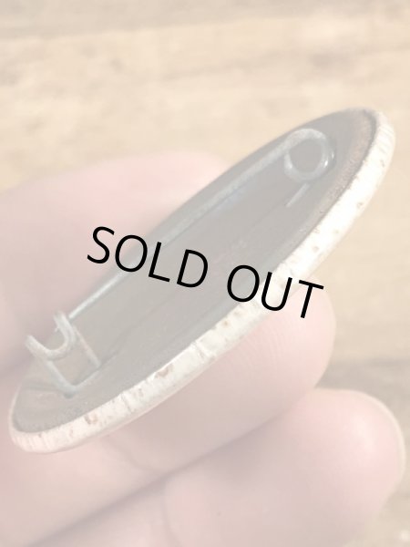 80’sのDepression's Over...のメッセージが書かれたヴィンテージの缶バッチ