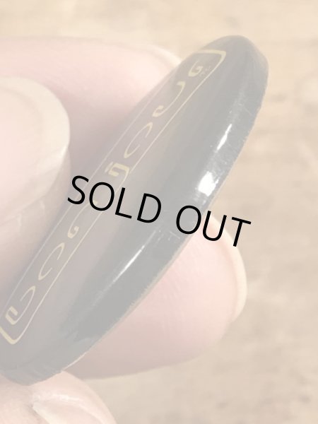 80’sのボンジュールと書かれたヴィンテージの缶バッチ