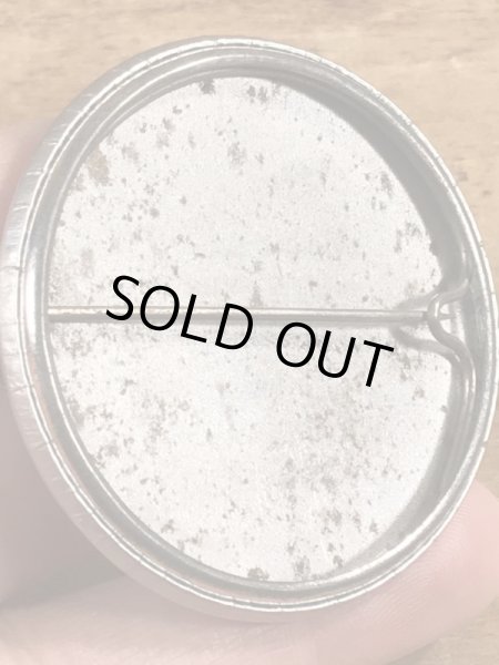 80’sのアンハイザーブッシュビールのメッセージが書かれたヴィンテージの缶バッチ