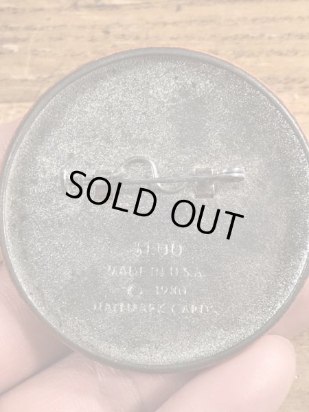 80’sのHallmark社製のTempt Me!のメッセージが書かれたヴィンテージの缶バッチ