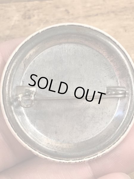 80’sのU.S.Food & Drug Administration Cocaine Research Dept.のメッセージが書かれたヴィンテージの缶バッチ