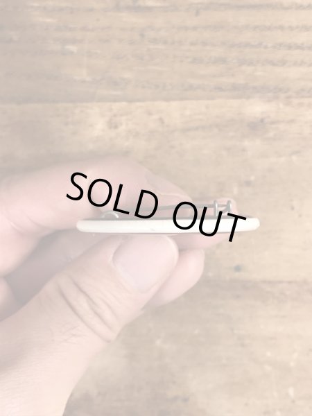 80'sのNo Grumpsのメッセージが書かれたビンテージの缶バッジ