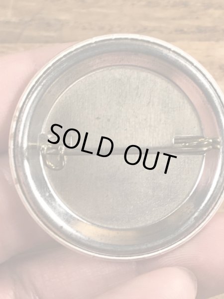 80'sのDanger!! High Voltage Wiresのメッセージが書かれたヴィンテージの缶バッチ