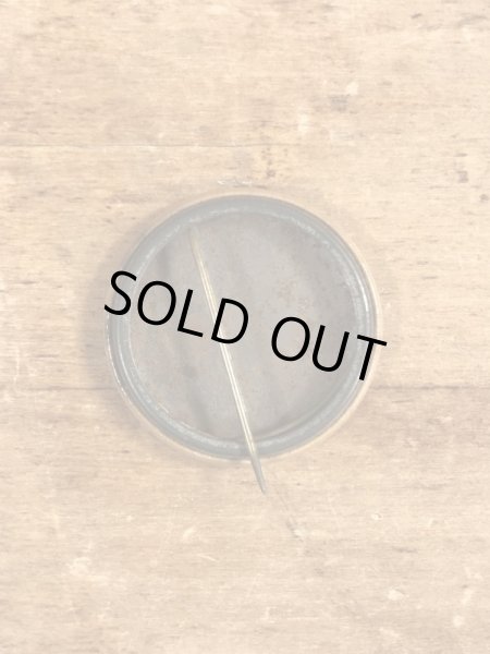 60'sのMary Poppins Is A Junkieメッセージが書かれたヴィンテージの缶バッジ