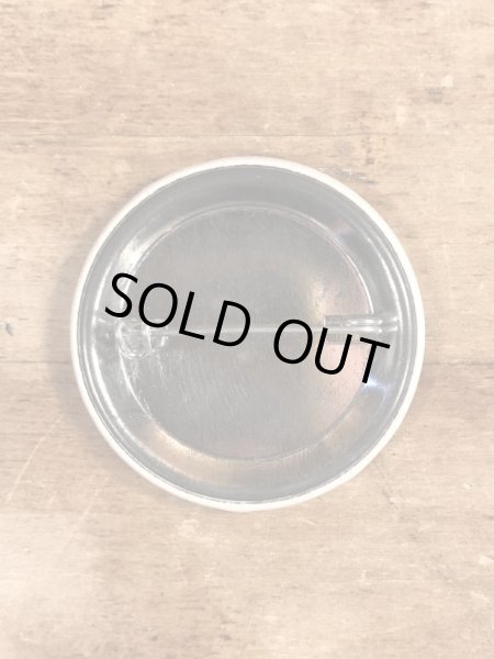 80'sのNo Grumpsのメッセージが書かれたビンテージの缶バッジ