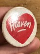 80年代頃のHeavenとハートが描かれたヴィンテージの缶バッチ