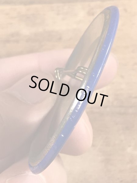 80'sのAt My Age I Don't Have To Act Responsible!のメッセージが書かれたヴィンテージの缶バッチ