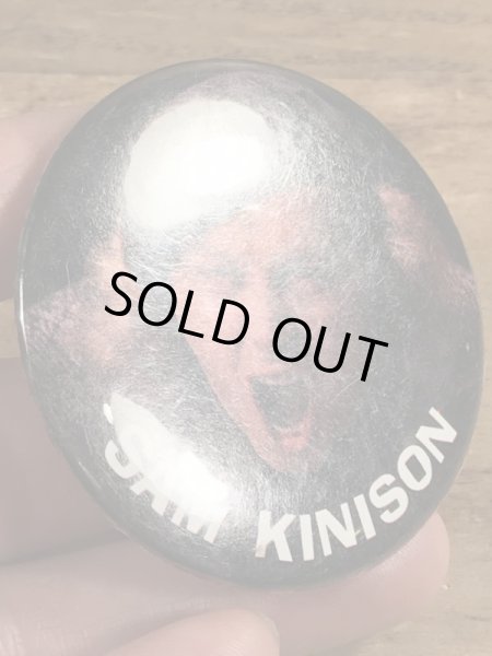 80年代頃のサムキニソンのビンテージの缶バッジ