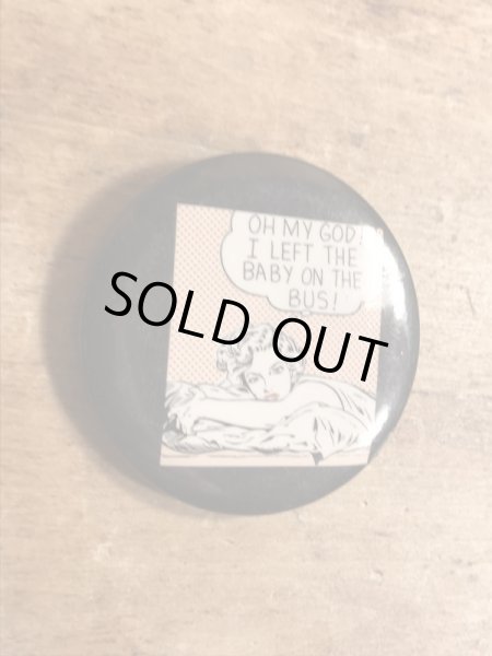 80年代頃のロイリキテンスタインのビンテージの缶バッジ