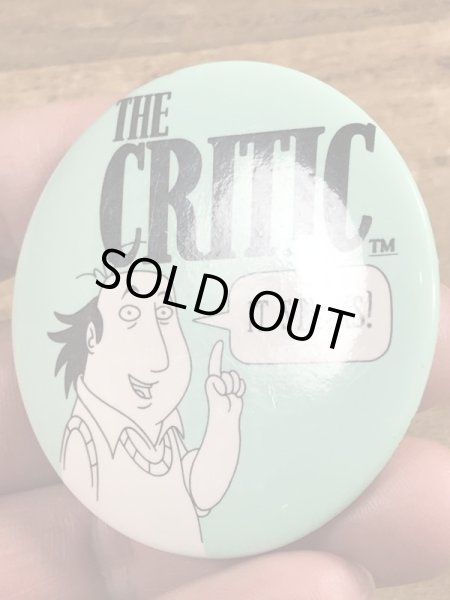 90’sのThe Criticのビンテージの缶バッジ