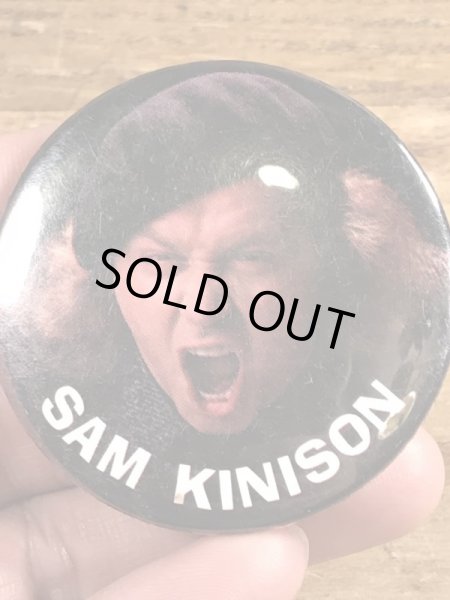 80年代頃のサムキニソンのビンテージの缶バッジ