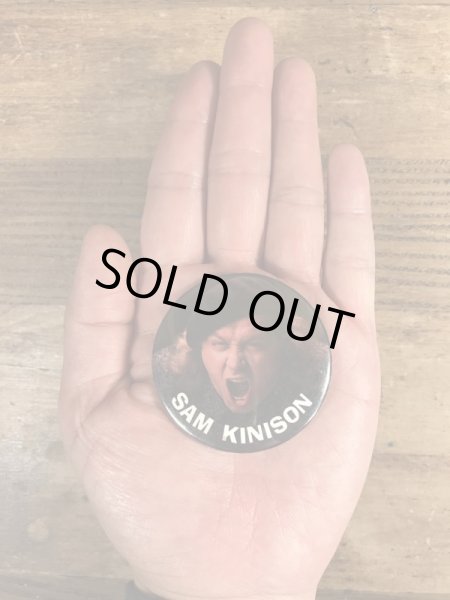 80年代頃のサムキニソンのビンテージの缶バッジ