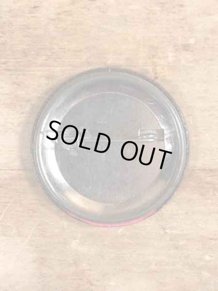 80'sのI'm Back By Popular Demandのメッセージが書かれたヴィンテージの缶バッチ