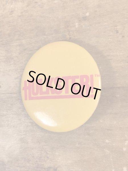 80’sのハルクホーガンのヴィンテージの缶バッチ