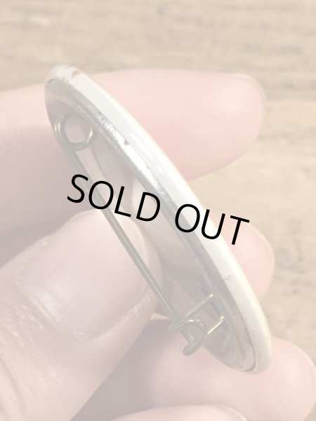 80'sのDanger!! High Voltage Wiresのメッセージが書かれたヴィンテージの缶バッチ