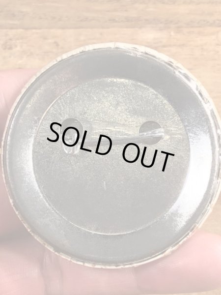 80's のI Am A Nympho Incase Of An... のメッセージが書かれたビンテージの缶バッジ