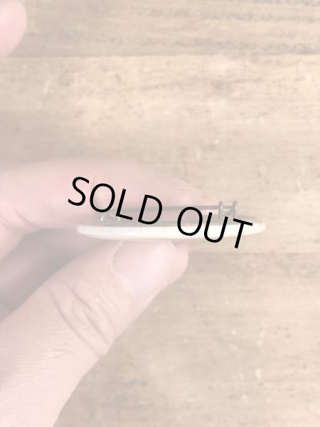 80'sのDanger!! High Voltage Wiresのメッセージが書かれたヴィンテージの缶バッチ