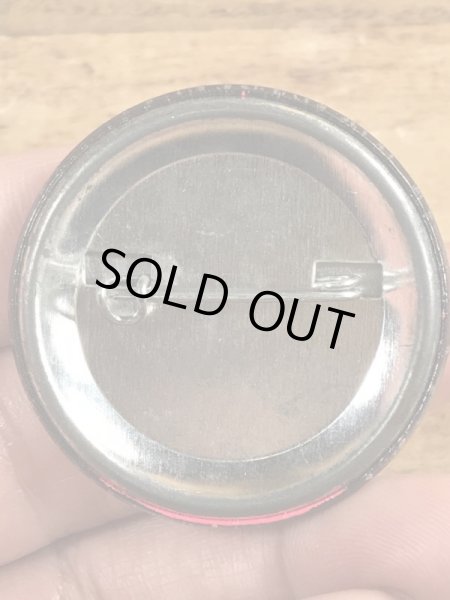 80'sのI'm Back By Popular Demandのメッセージが書かれたヴィンテージの缶バッチ