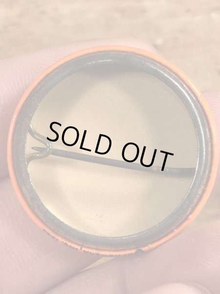 80'sのWhat Are You Looking At, Dicknoseのメッセージが書かれたヴィンテージの缶バッチ