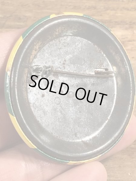 80'sのI'm With Stupidのメッセージが書かれたビンテージの缶バッジ