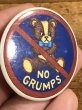 80年代頃のNo Grumpsのメッセージが書かれたヴィンテージの缶バッチ