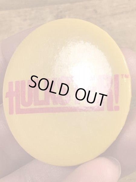 80’sのハルクホーガンのヴィンテージの缶バッチ