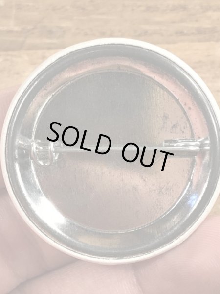 80'sのNo Grumpsのメッセージが書かれたビンテージの缶バッジ