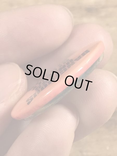 80年代頃のDangerous Unless Heavily Sedatedのメッセージが書かれたヴィンテージの缶バッチ