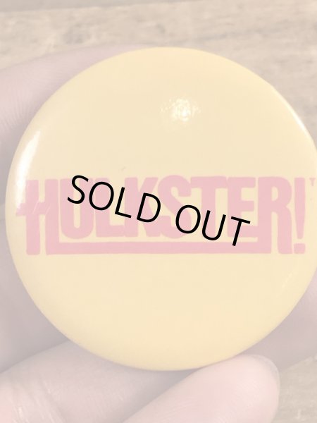 80年代頃のハルクホーガンのビンテージの缶バッジ