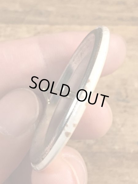 80'sのDanger!! High Voltage Wiresのメッセージが書かれたヴィンテージの缶バッチ