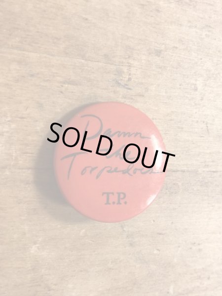 70年代頃のトムペティのビンテージの缶バッジ