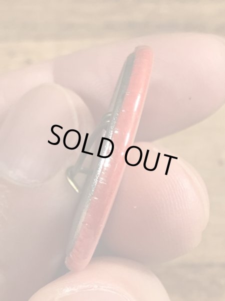 80’sのSubvert The Dominant Paradigmのメッセージが書かれたヴィンテージの缶バッジ