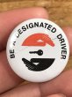 80年代頃のBe A Designated Driverのメッセージが書かれたビンテージの缶バッジ