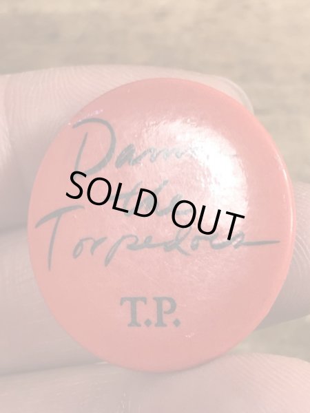 70’sのトムペティのDamn the Torpedoesのヴィンテージの缶バッジ