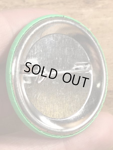 80’sのI'd Rather Be Highのメッセージが書かれたヴィンテージの缶バッチ