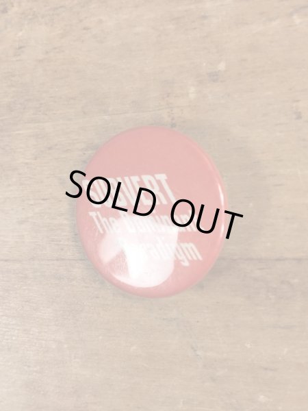 80’sのSubvert The Dominant Paradigmのメッセージが書かれたヴィンテージの缶バッジ