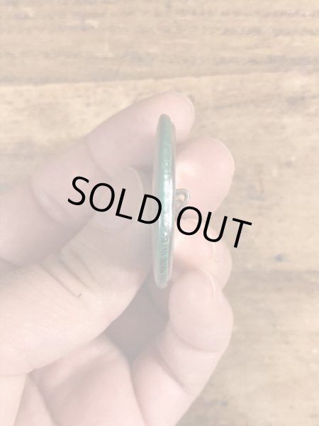 80年代頃のTemporarily Celibateのメッセージが書かれたビンテージの缶バッジ