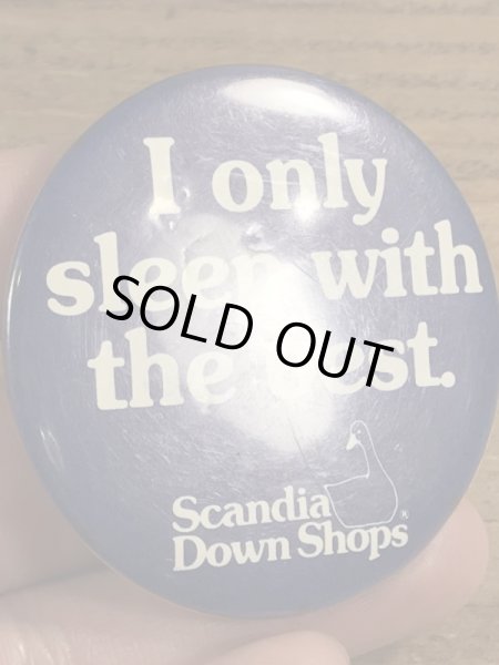 80年代頃のI Only Sleep With The Best.のメッセージが書かれたヴィンテージの缶バッチ