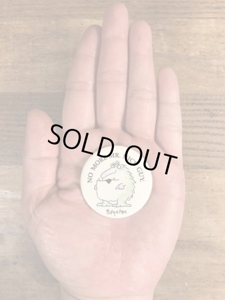 80年代頃のサンドラボイントンのビンテージの缶バッジ