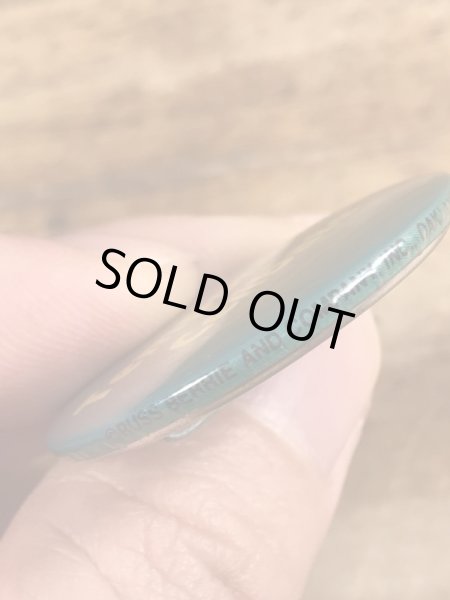 80'sのTemporarily Celibateのメッセージが書かれたヴィンテージの缶バッチ