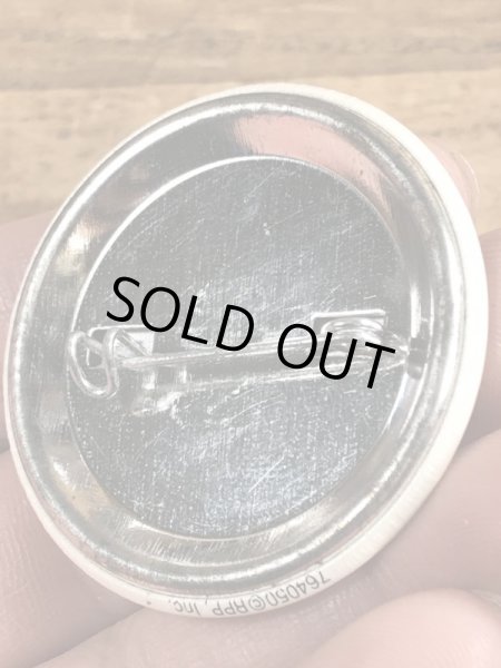 80年代頃のサンドラボイントンのメッセージが書かれたビンテージの缶バッジ