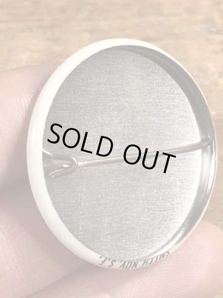 80’sのI Love SFのメッセージが書かれたヴィンテージの缶バッチ