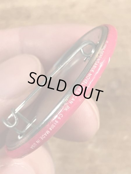 80'sのI Have A Drinking...のメッセージが書かれたヴィンテージの缶バッチ