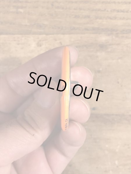 80年代頃のI May Be Fat...のメッセージが書かれたビンテージの缶バッジ